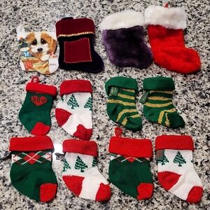 12 Mini Christmas Stockings